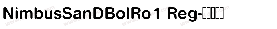 NimbusSanDBolRo1 Reg字体转换